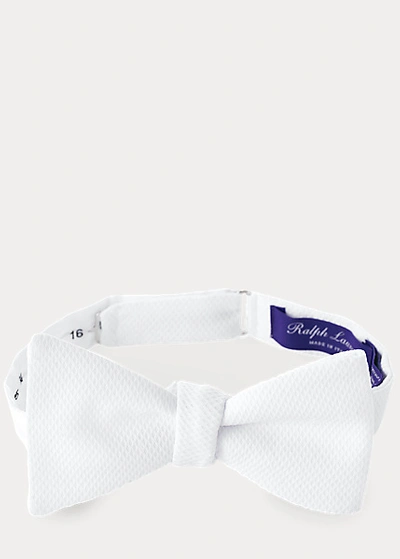 Polo Ralph Lauren Cotton Piqué Bow Tie In White