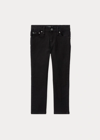 Shop Polo Ralph Lauren Hampton Straight Stretch Jean In Baker Black Wash