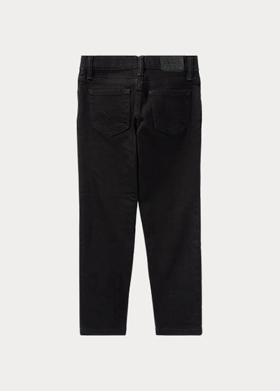 Shop Polo Ralph Lauren Hampton Straight Stretch Jean In Baker Black Wash