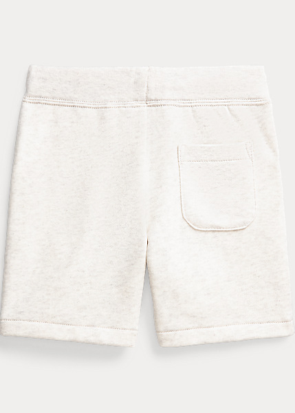polo cotton blend fleece shorts