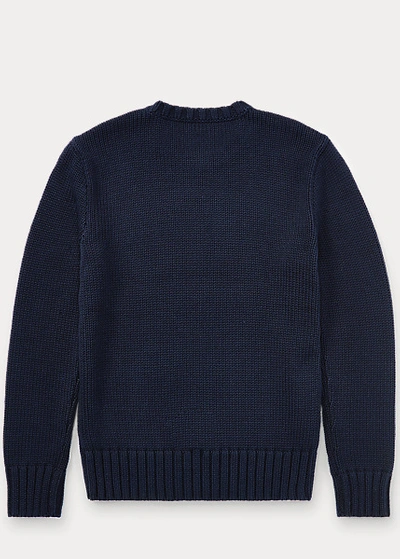 Polo Ralph Lauren The Iconic Flag Sweater In Hunter Navy