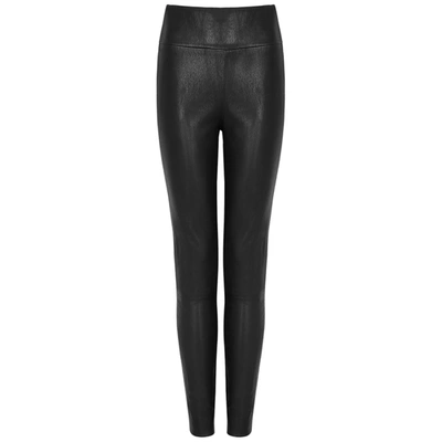 Shop Paige Sheena Black Leather Leggings