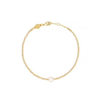 Shop Anni Lu Pearly 18kt Gold-plated Beaded Bracelet