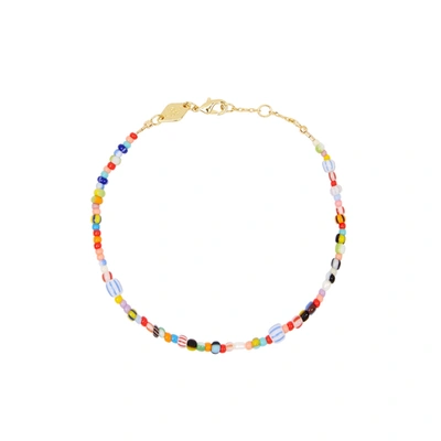 Shop Anni Lu Alaia Beaded Bracelet In Multicoloured