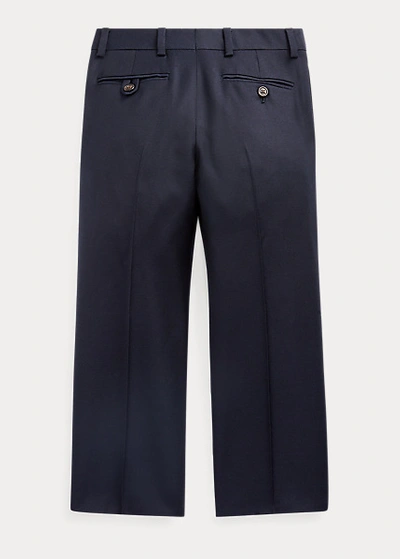Shop Polo Ralph Lauren Lightweight Wool Trouser In Navy