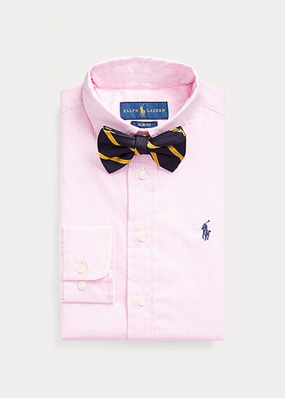 Polo Ralph Lauren Slim Fit Gingham Dress Shirt In Pink Multi