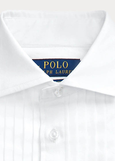 Polo Ralph Lauren Slim Fit Cotton Tuxedo Shirt In White
