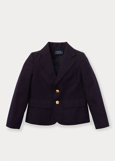 Shop Polo Ralph Lauren Wool Blazer In Greenwich Navy