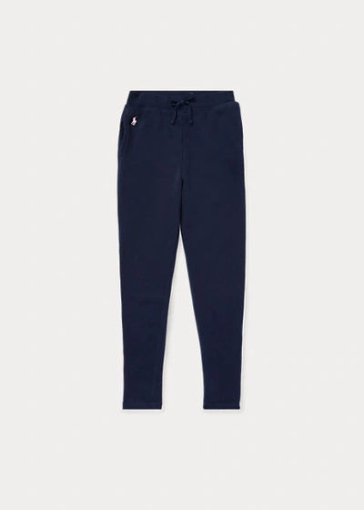 Shop Polo Ralph Lauren French Terry Jogger Pant In Hint Of Pink