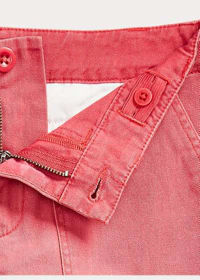 Shop Polo Ralph Lauren Cropped Cotton Chino Pant In Nantucket Red
