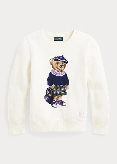 Shop Polo Ralph Lauren Polo Bear Sweater In Clubhouse Cream