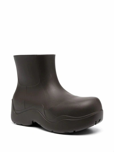 Shop Bottega Veneta Women's Brown Pvc Ankle Boots