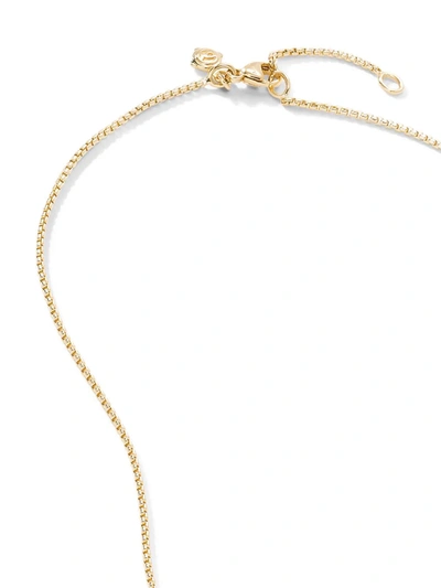 Shop David Yurman 18kt Yellow Gold Crossover Diamond Necklace