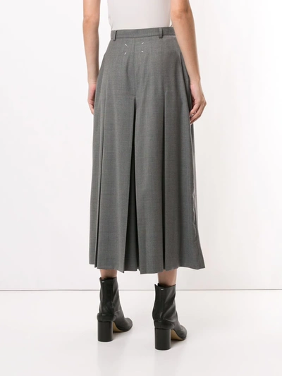 Shop Maison Margiela Skirt Style Trousers In Grey