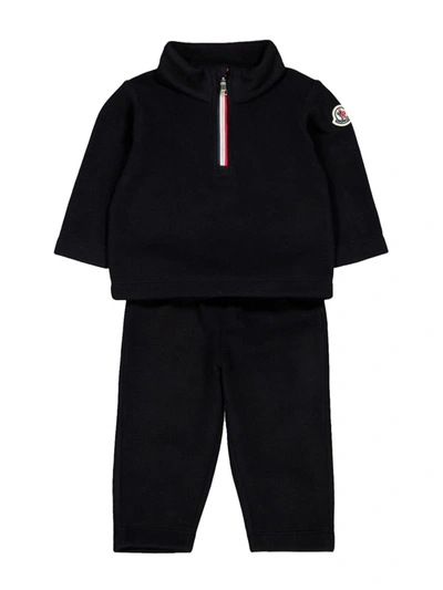 Shop Moncler Kids Clothing Set For For Boys And For Girls In Black