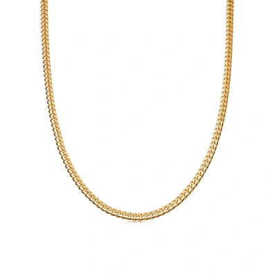 Shop Missoma Mens Round Curb Chain Necklace 18ct Gold Plated Vermeil