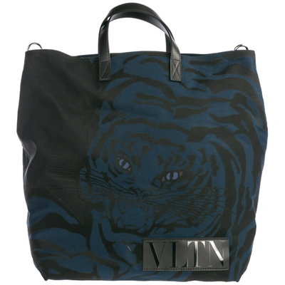 Shop Valentino Tiger Handbags In Nero