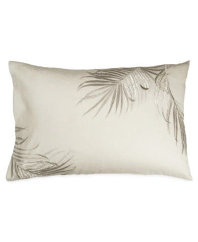 Shop Michael Aram Palm Standard/queen Pillow Sham Bedding In Ivory