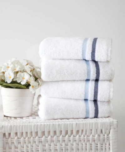 Shop Ozan Premium Home Bedazzle Hand Towel 4-pc. Set In Blue
