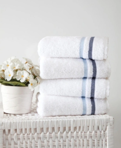 Ozan Premium Home Bedazzle Hand Towel 4-pc. Set Bedding In Blue