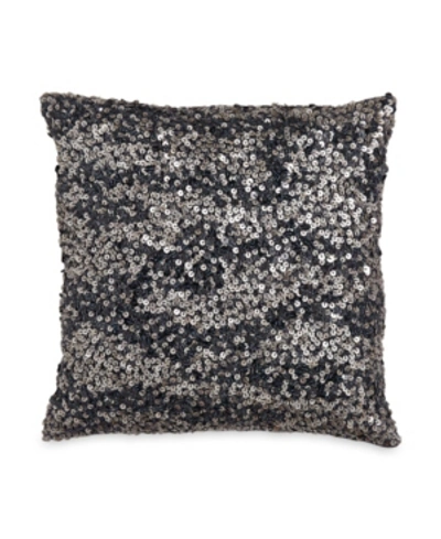 Shop Donna Karan Home Sapphire 12" L X 12" W Decorative Pillow In Indigo