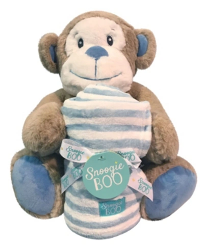 Shop Happycare Textiles Snoogie Boo Hug Me Ultra Soft Blanket With Stuffed Animal Toy Set, 30" X 36" In Light Brown