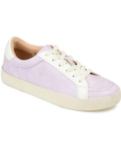 Shop Journee Collection Women's Foam Edell Sneaker Women's Shoes In Lavender