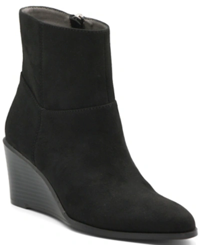 Shop Adrienne Vittadini Women's Vito Wedge Booties Women's Shoes In Black