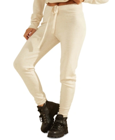 Shop Guess Tanya Sweater Jogger Pants In Oatmeal Heather