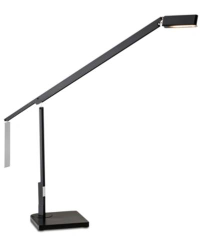 Shop Adesso Lazzaro Led Desk Lamp In Black/chrome