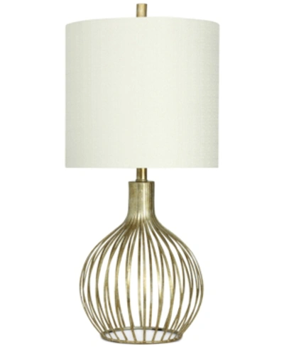 Shop Stylecraft Transitional Metal Table Lamp In Vintage Gold