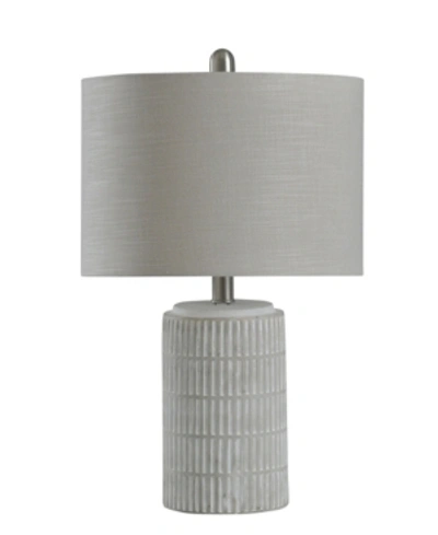 Shop Stylecraft Joni Table Lamp In Gray