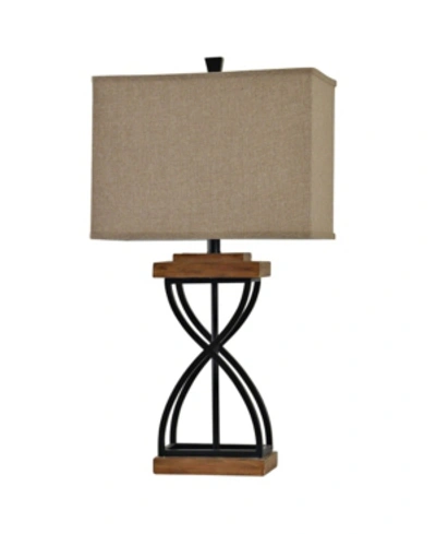 Shop Stylecraft Hardback Fabric Shade Table Lamp In Multi