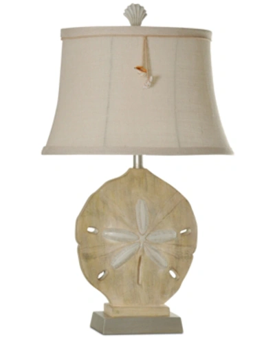 Shop Stylecraft Sand Dollar Large Table Lamp In Light Beige