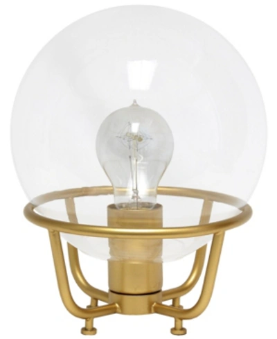 Shop Lalia Home Old World Globe Glass Table Lamp In Gold Tone