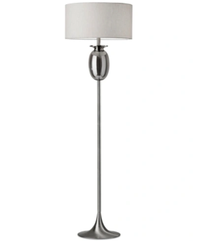 Shop Adesso Bailey Floor Lamp In Brushed Steel