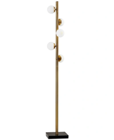 Adesso Doppler Led Tree Floor Lamp In Antique Bronze