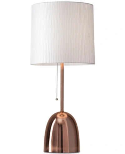 Shop Adesso Lola Table Lamp In Brushed Copper