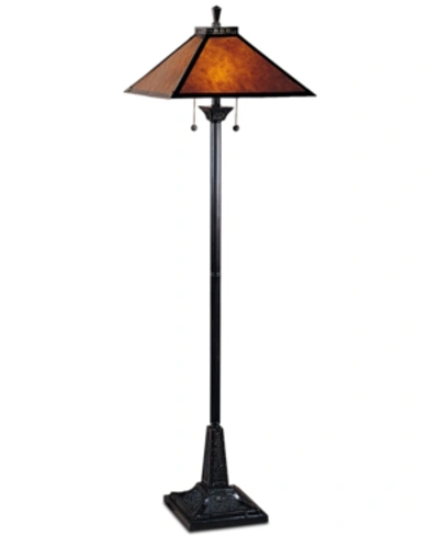 Shop Dale Tiffany Mica Camelot Floor Lamp In Bronze