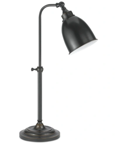 Shop Cal Lighting Pharmacy Table Lamp With Adjustable Pole In Dark Bronze