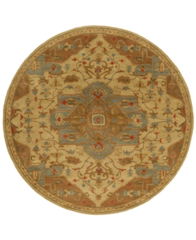 Shop Surya Closeout!  Caesar Cae-1146 Tan 6' Round Area Rug