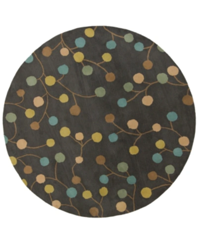 Shop Surya Closeout!  Athena Ath-5110 Taupe 6' Round Area Rug