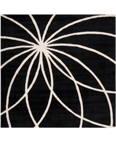 Surya Forum Fm-7072 Black 8' Square Area Rug In Black