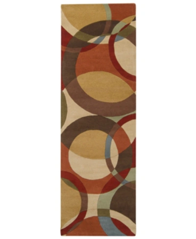 Surya Forum Fm-7108 Tan 2'6" X 8' Runner Area Rug In Tan