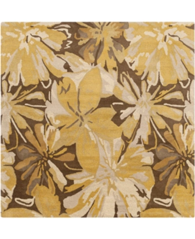 Shop Surya Closeout!  Athena Ath-5115 Tan 6' Square Area Rug