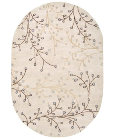 Surya Athena Ath-5008 Taupe 8' X 10' Oval Area Rug In Taupe