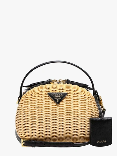 Prada odette wicker online bag