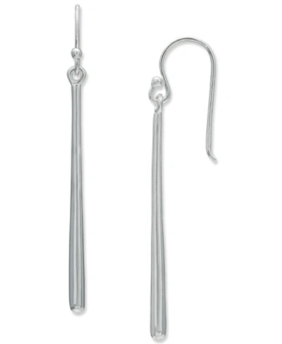 Shop Giani Bernini Graduated Linear Drop Earrings In Sterling Silver, Created For Macy's