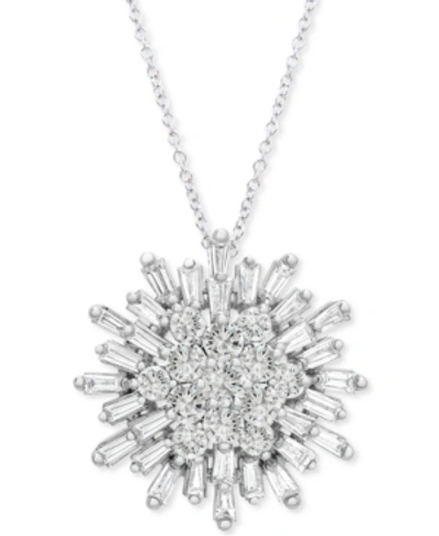 Wrapped In Love Diamond Starburst 20" Pendant Necklace (1-1/2 Ct. T.w.) In 14k White Gold Or 14k Yellow Gold, Create In White Gold