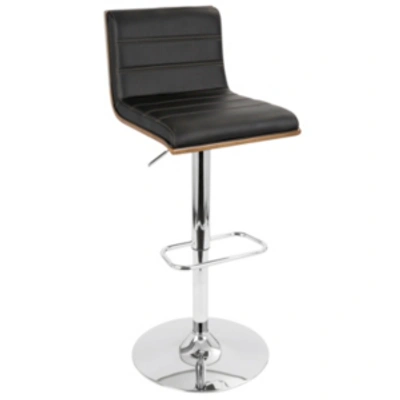 Shop Lumisource Vasari Adjustable Barstool In Black